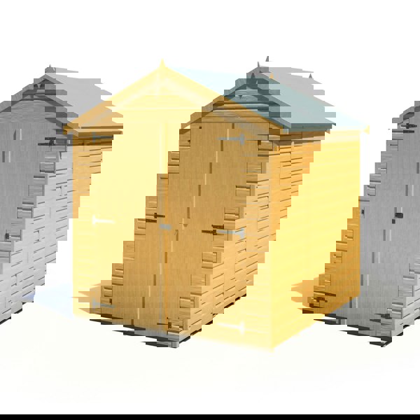 Shire Arran Double Door 6x6 12mm interlock Clad wooden Shed