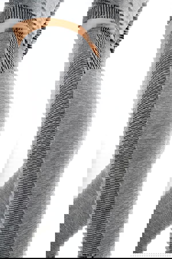 Smart Living Women's Gradient Stripe Leggings - Grey Marl/ Black