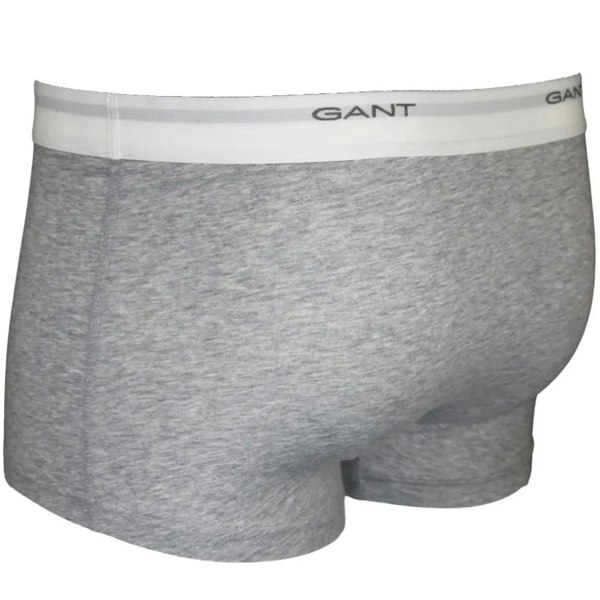 GANT 3-Pack Core Logo Boxer Trunks, Black/White/Grey