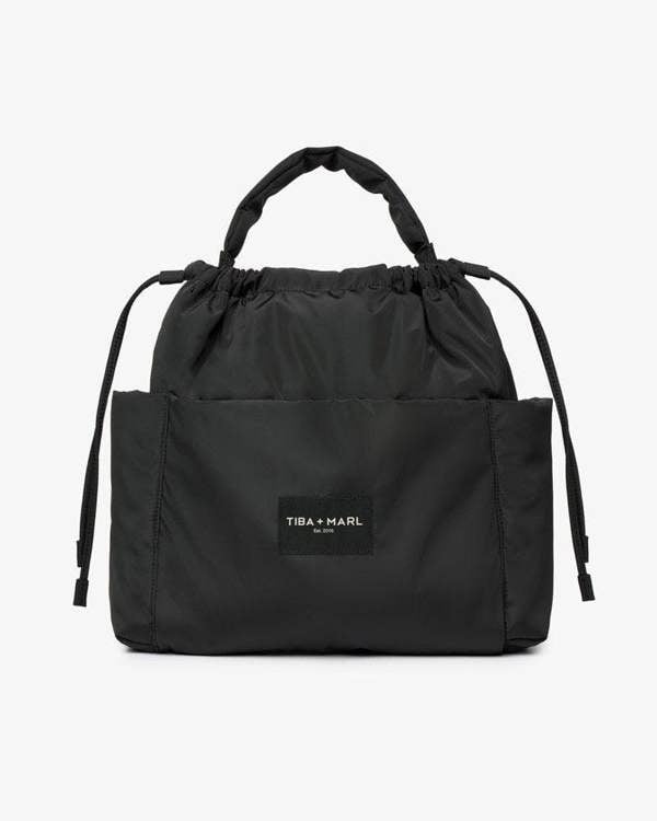 Tiba + Marl Luna Drawstring Changing Tote Black