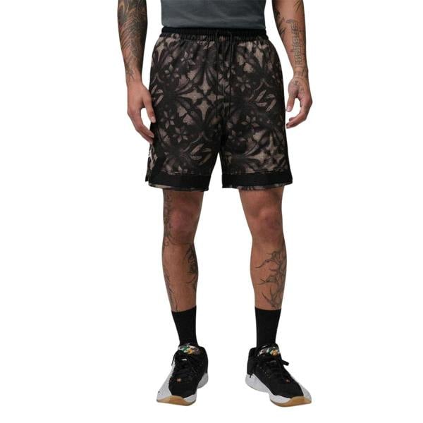 Nike Mens Air Jordan Luka GFX Woven Shorts - Black/Sail - 