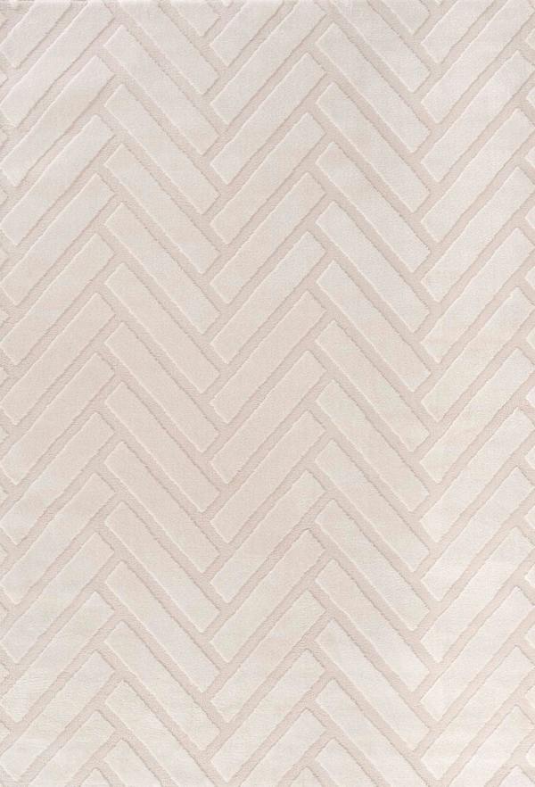 Beige and white chevron patterned wallpaper
