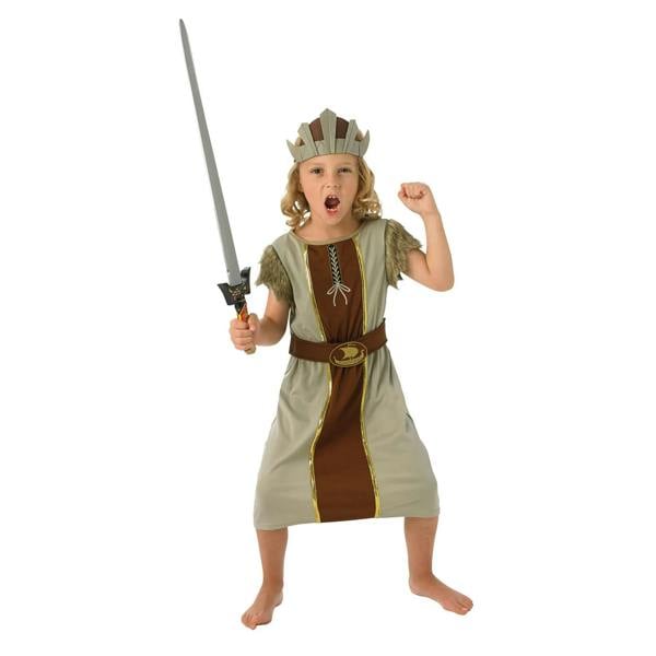 Bristol Novelty Boys Viking Costume - Grey/Brown - 