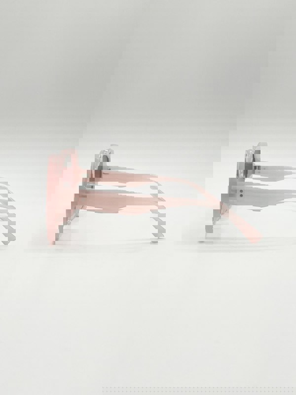 SVNX Oversized Rounded Angular Sunglasses in Pink