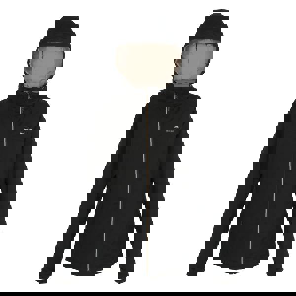 Regatta Womens/Ladies Frelton Waterproof Jacket - Black/Warm Taupe