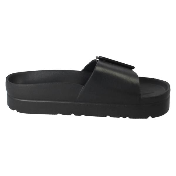 Spot On Ladies Spot On Adjustable Buckle Slip On Sliders Sandals F12098