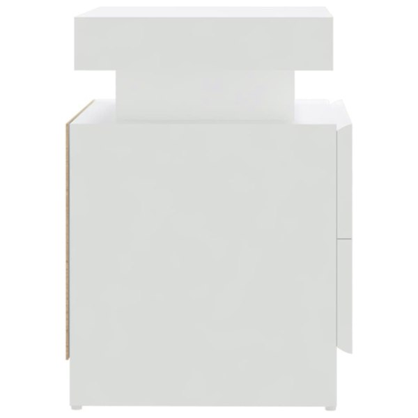 Berkfield Bedside Cabinet White 45x35x52 cm Engineered Wood