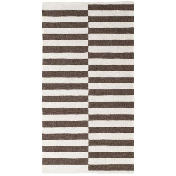 Vika Brown Wool Rug sound-absorbing rug, long-lasting, hand-made rug.