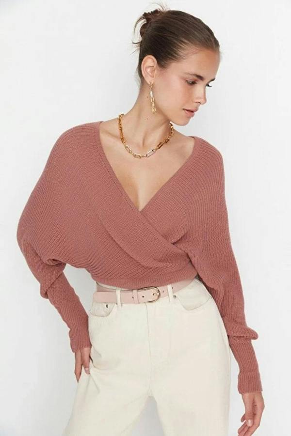 Hoxton Gal Wrap Knit Sweater