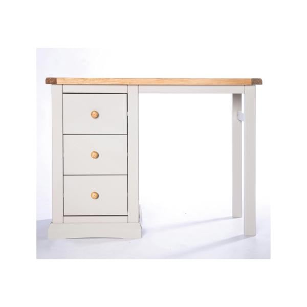 Loreo 3 Drawer Desk - Dressing Table Wood Knob