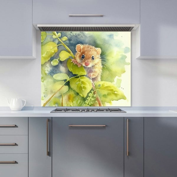 Warren Reed - Designer Mouse Watercolour Kitchen Splashback