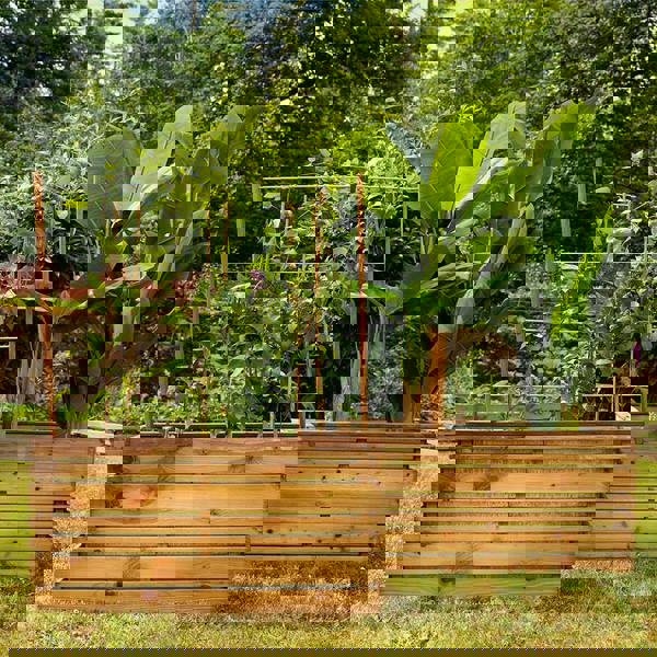 Cerland Lign Z Rectangular Slatted Planter 100cm x 50cm 202L Garden Planter