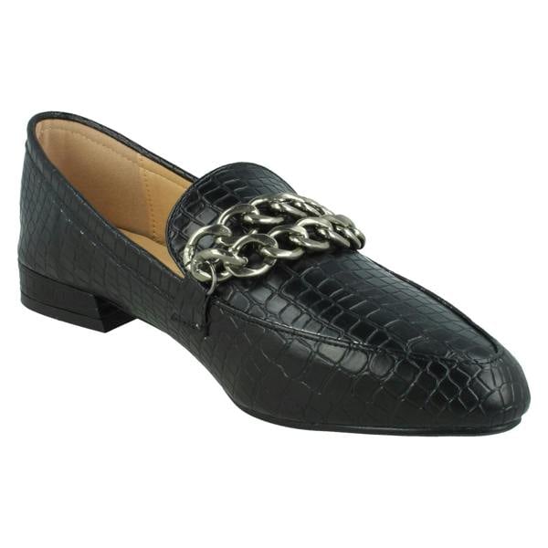 Spot On Ladies Spot On Wide Fit Loafers F80534