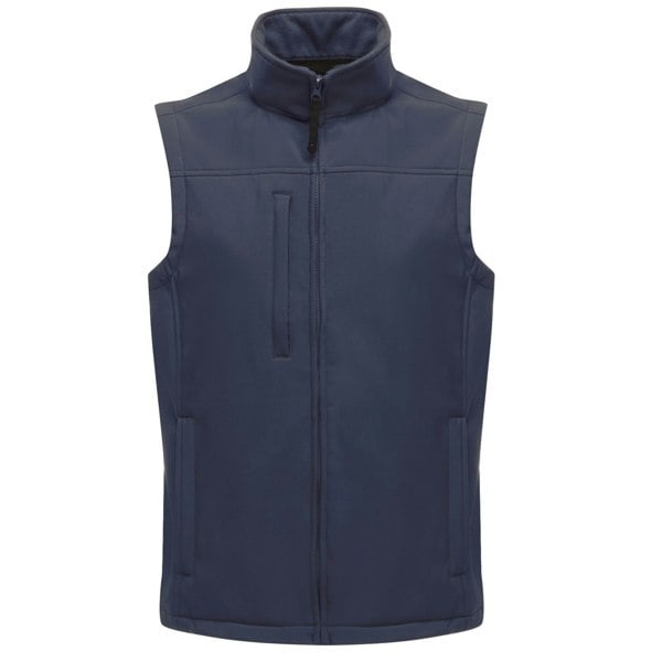 Regatta Mens Flux Softshell Bodywarmer / Sleeveless Jacket (Water Repellent & Wind Resistant) - Navy/Navy