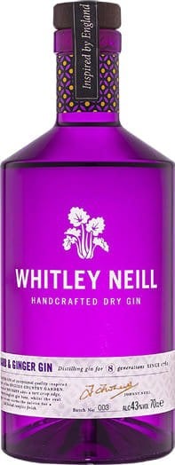 Whitley Neill Rhubarb and Ginger Gin 70cl NV