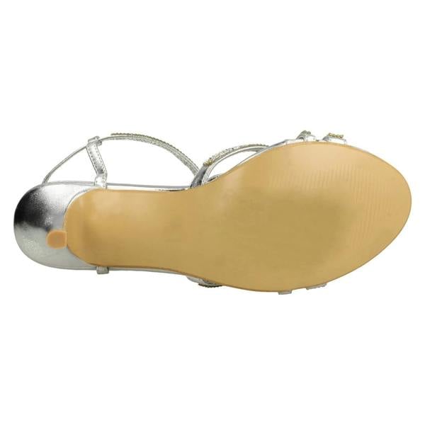 Spot On Ladies Spot On Diamante Sandals