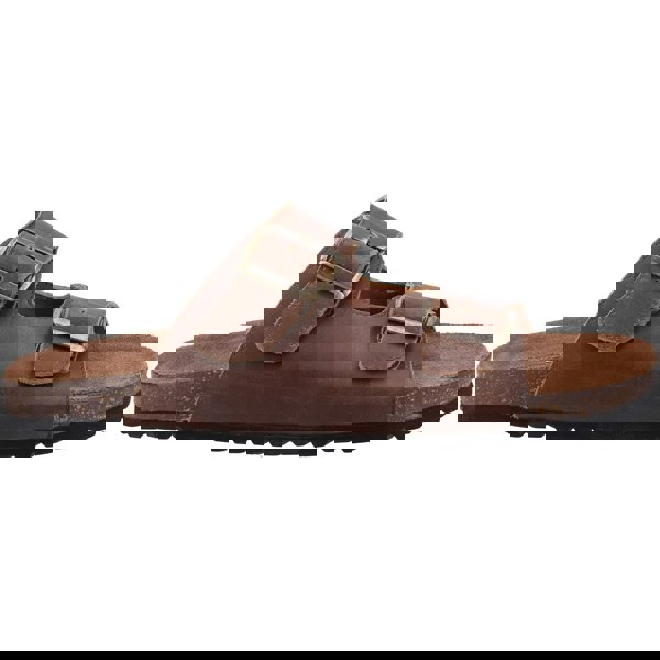 Hush Puppies Nash Slider Leather Men's Brown Sandals