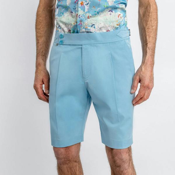 CLAUDIO LUGLI FITTED CHINO SHORTS – Premium Men's Patterned Shirt by Claudio Lugli | Bold Design, Tailored Fit, Best Printed Shirts