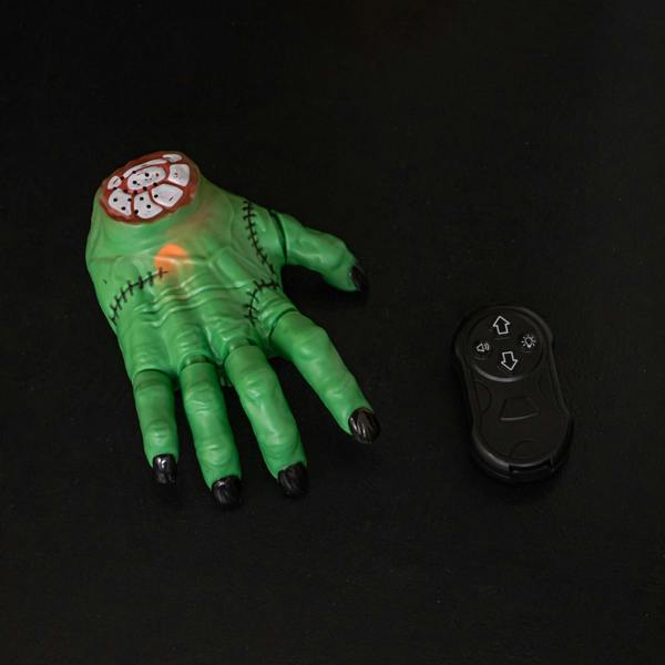 Samuel Alexander 17cm Battery Powered Green Grizzly Moving Halloween Hand with LEDs