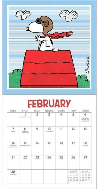 Peanuts/Snoopy Snoopygrams Mini Calendar 2027