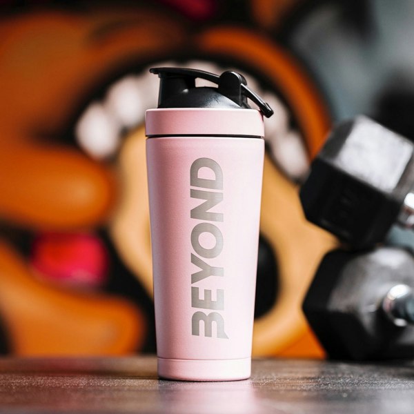 Beyond Shakers 735ml Protein Shaker Bottle - Rose Gold/Pink