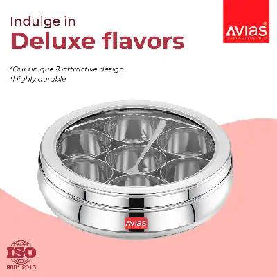 Avias SS Utensils - Avias Spice Box Deluxe GL (Medium)