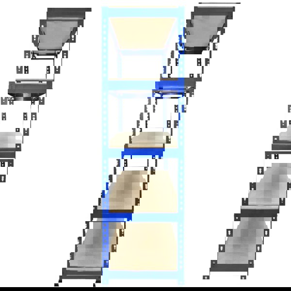 Monster Racking 3 x Q-Rax Blue 120 x 50 x 180cm & 2 x Racking Blue 90 x 50 x 180cm