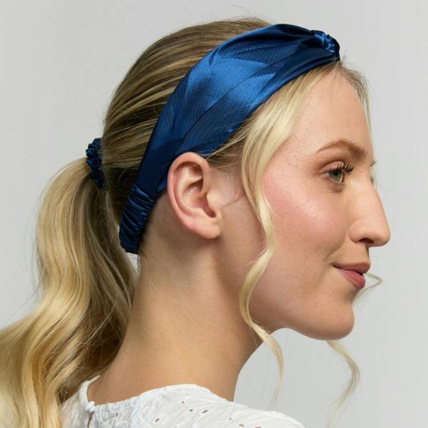 Silver Cloud Beauty Silver Cloud Satin+ Headband Santorini Navy
