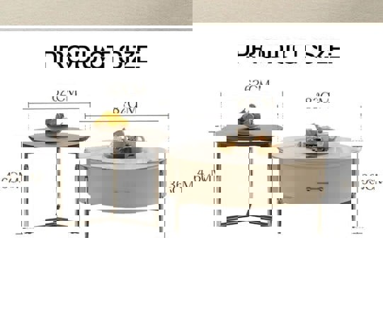 Odelia Nesting Coffee Table Set-Weilai Concept-Weilai Concept