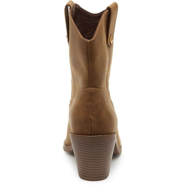 Rocket Dog Feather Polyurethane Women's Walnut Heeled Ankle Boots