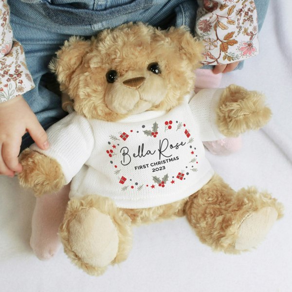 Personalised Memento Company Personalised Christmas Teddy Bear