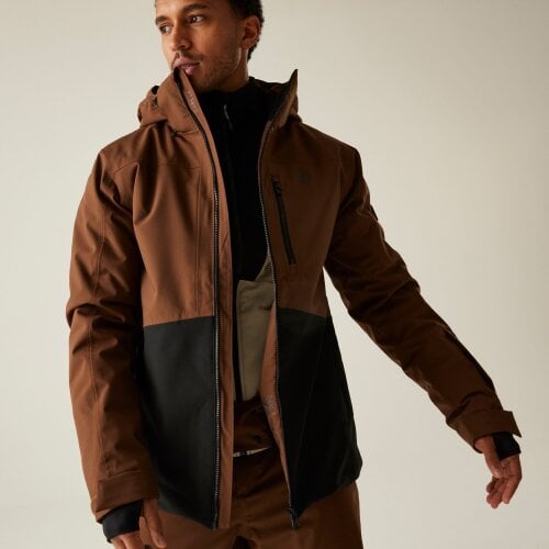 Dare 2B Mens Edge III Ski Jacket - Dark Brown/Black