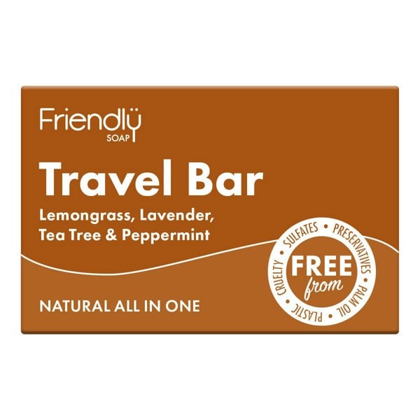 Friendly soap travel soap bar with pack