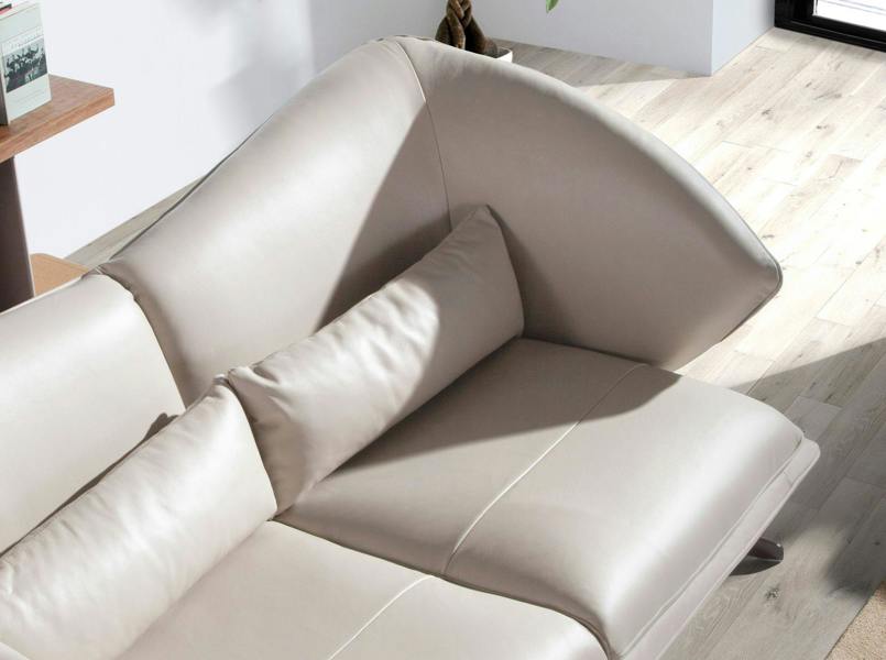 Angel Cerdá Taupe grey leather sofa 6145/6146