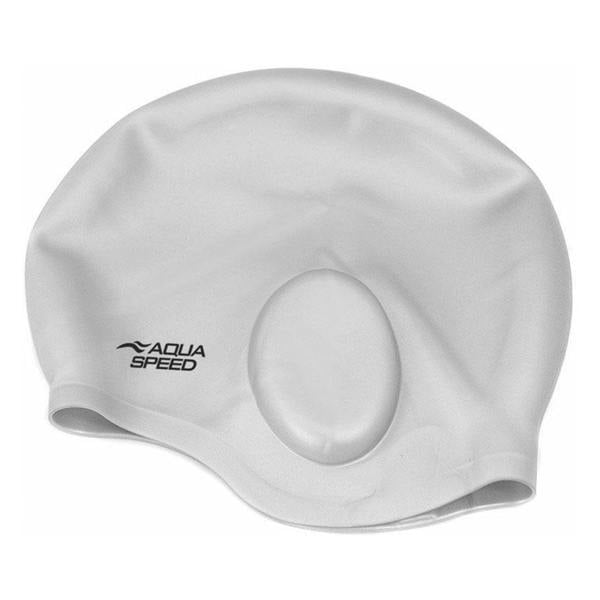 Aqua Speed Unisex Adult Full Ear Coverage Swimming Cap | Soft Silicone Cap for Pool Use