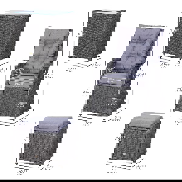 Rattan Chair Set