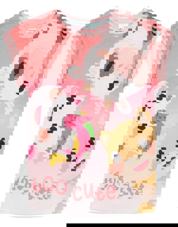 Adopt Me Girls Pink Short Sleeve Short Leg Pyjama Set