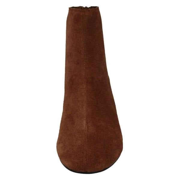 Spot On Ladies Leather Collection Suede Leather Ankle Boots F51134