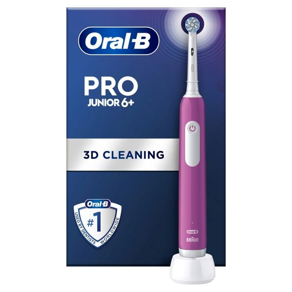 Oral-B Pro Junior Electric Toothbrush,  For Ages 6+ - Purple