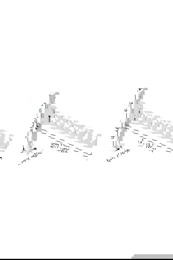 Living and Home 2Pcs Wall Mounted Clothes Drying Rack Foldable Laundry Hanger Wall Clothes Rack for Laundry Room