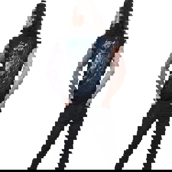 Spiral Direct ODIN'S WARRIOR - Sleeveless Stone Washed Worker Black