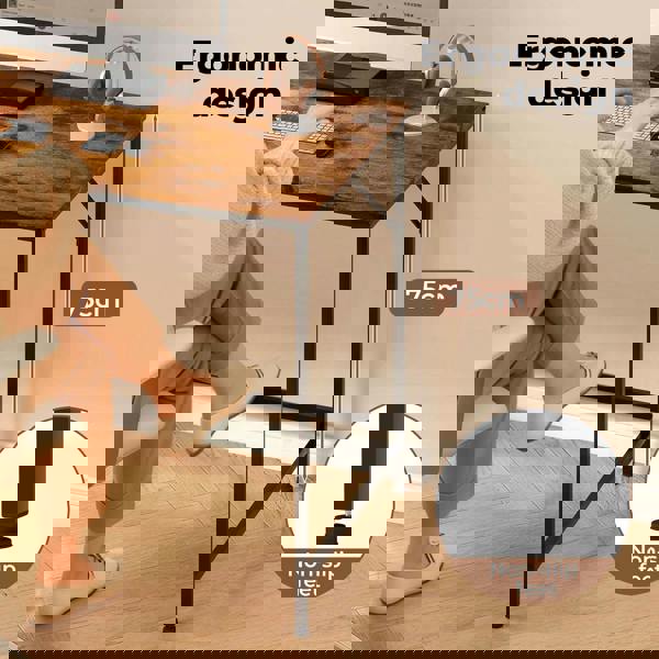 Levede Computer Desk Study Table Home Office Workstation with 4-Tier Shelf 160CM