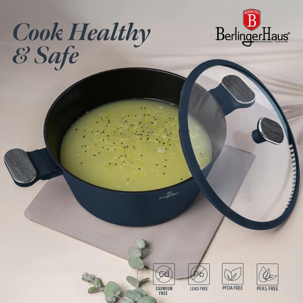 Berlinger Haus BH8378  28 cm Casserole with Lid | Deep Sea