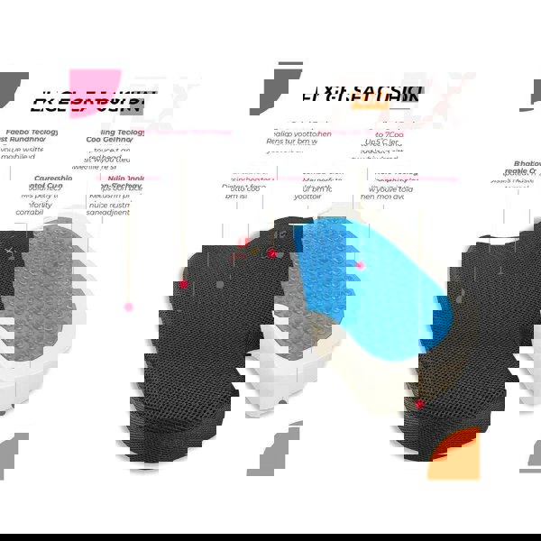 F FLX Energising Excellence Orthopaedic Memory Foam Gel Support Cushion