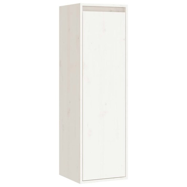 Berkfield Wall Cabinets 2 pcs White 30x30x100 cm Solid Pinewood