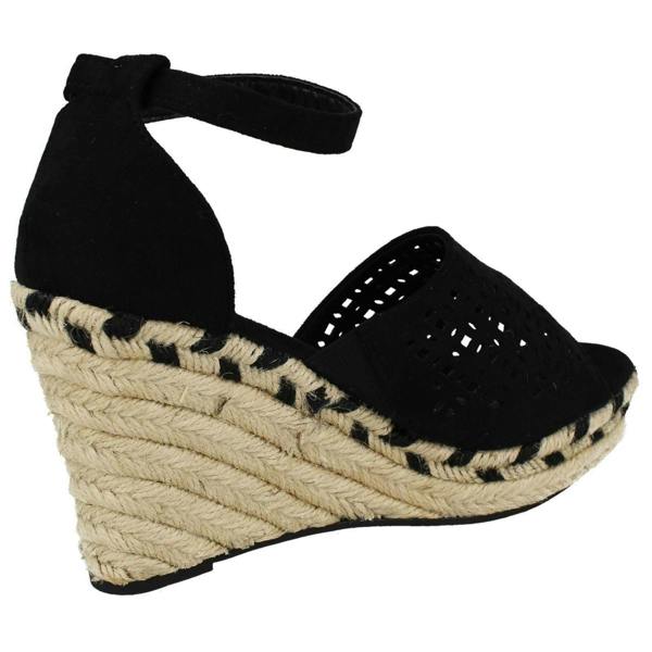 Savannah Ladies Savannah Wedge Open Toe Summer Sandals