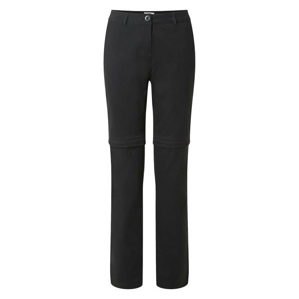 Craghoppers Womens/Ladies Kiwi Pro II Convertible Trousers - Black