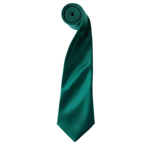 Premier Mens Plain Satin Tie (Narrow Blade) - Bottle