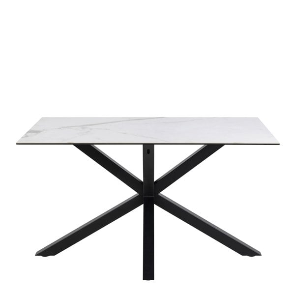 Furniture To Go Heaven Dining Table with Ceramic White Top 135cm