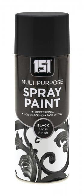 151 Black Gloss Spray Paint 400ml